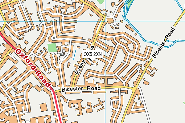 OX5 2XN map - OS VectorMap District (Ordnance Survey)