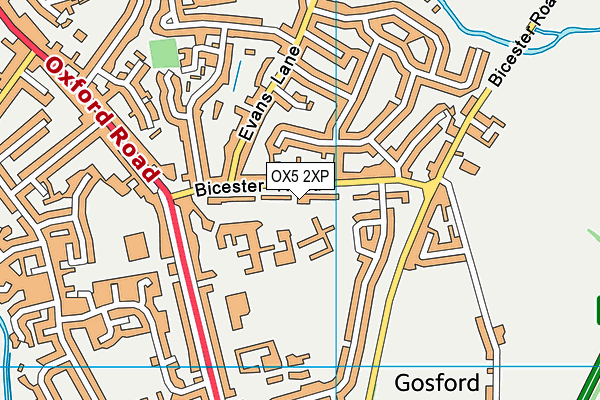 OX5 2XP map - OS VectorMap District (Ordnance Survey)