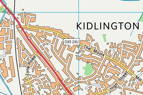 OX5 2XU map - OS VectorMap District (Ordnance Survey)