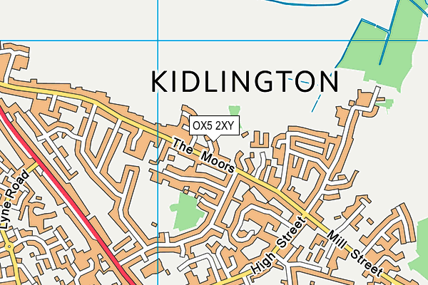 OX5 2XY map - OS VectorMap District (Ordnance Survey)