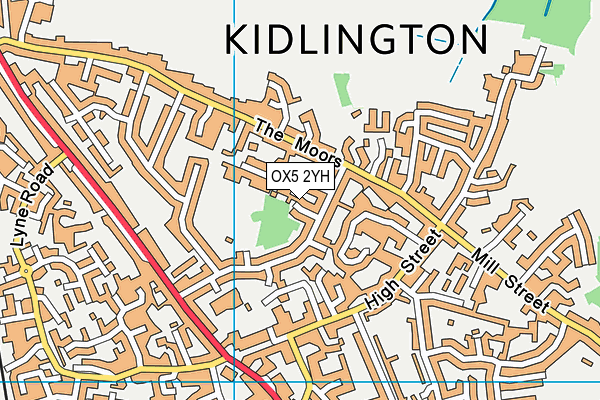 OX5 2YH map - OS VectorMap District (Ordnance Survey)