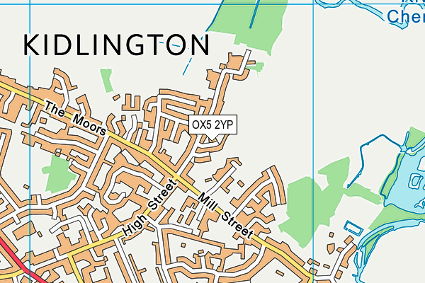 OX5 2YP map - OS VectorMap District (Ordnance Survey)