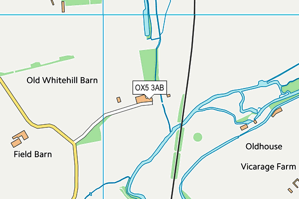 OX5 3AB map - OS VectorMap District (Ordnance Survey)