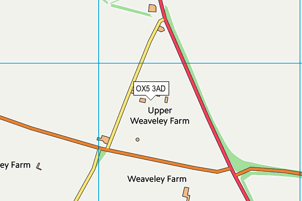 OX5 3AD map - OS VectorMap District (Ordnance Survey)