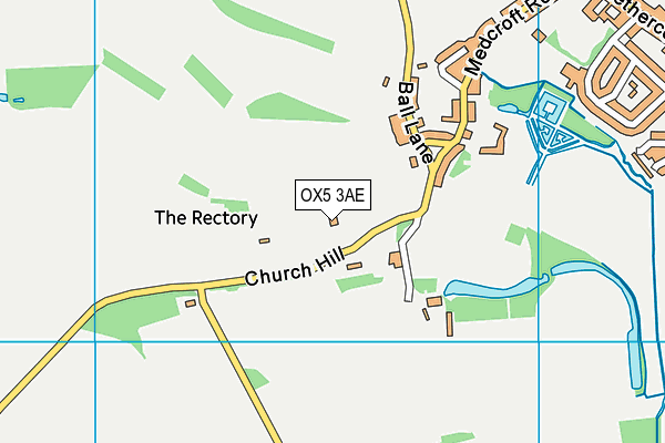 OX5 3AE map - OS VectorMap District (Ordnance Survey)