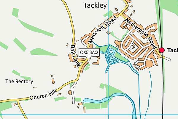 OX5 3AQ map - OS VectorMap District (Ordnance Survey)