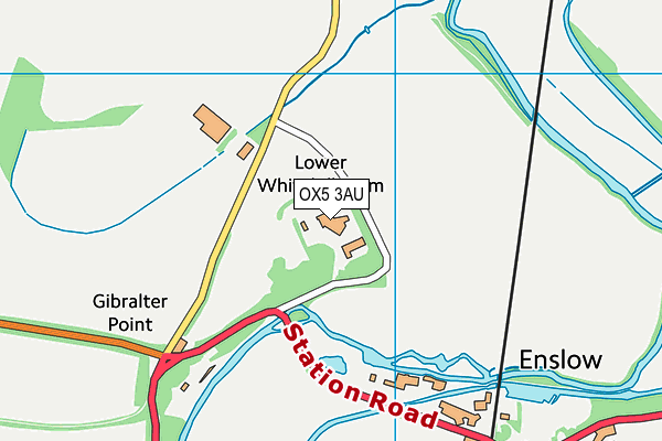 OX5 3AU map - OS VectorMap District (Ordnance Survey)