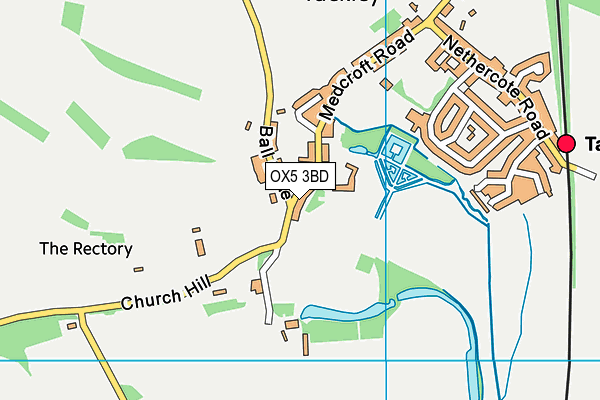 OX5 3BD map - OS VectorMap District (Ordnance Survey)