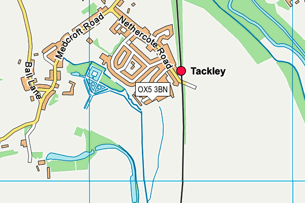 OX5 3BN map - OS VectorMap District (Ordnance Survey)