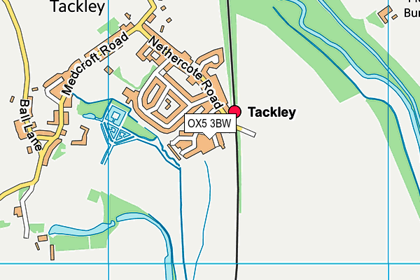 OX5 3BW map - OS VectorMap District (Ordnance Survey)