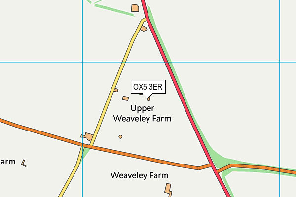 OX5 3ER map - OS VectorMap District (Ordnance Survey)