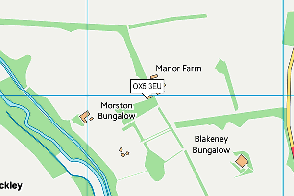 OX5 3EU map - OS VectorMap District (Ordnance Survey)