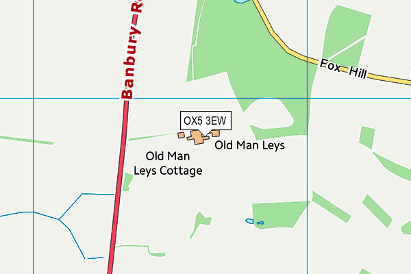 OX5 3EW map - OS VectorMap District (Ordnance Survey)