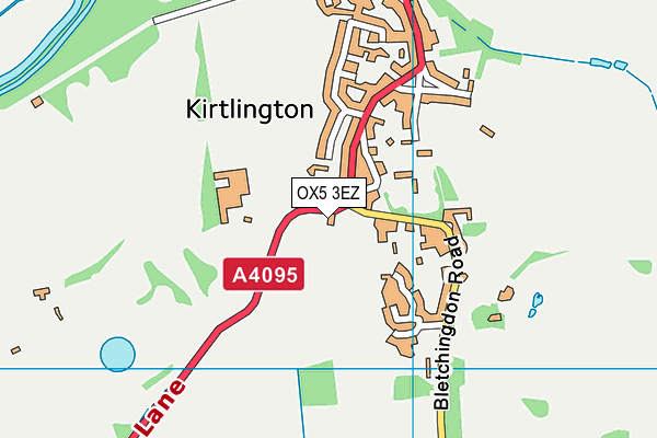 OX5 3EZ map - OS VectorMap District (Ordnance Survey)