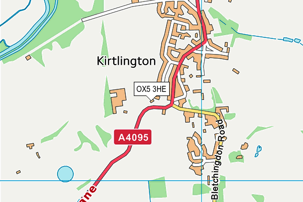 OX5 3HE map - OS VectorMap District (Ordnance Survey)