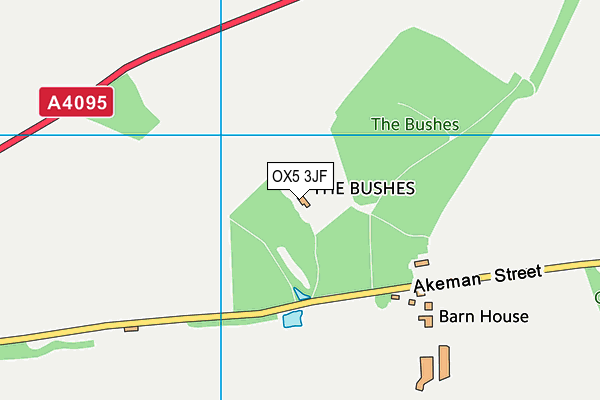 OX5 3JF map - OS VectorMap District (Ordnance Survey)