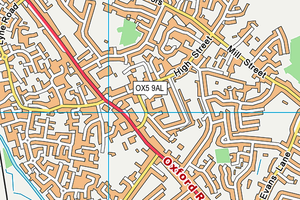 OX5 9AL map - OS VectorMap District (Ordnance Survey)