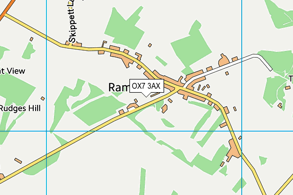 Ramsden Tennis Club map (OX7 3AX) - OS VectorMap District (Ordnance Survey)