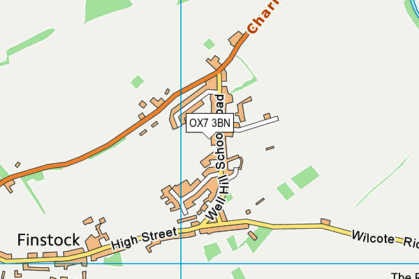 Finstock Church of England Primary School map (OX7 3BN) - OS VectorMap District (Ordnance Survey)