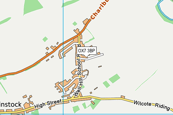 OX7 3BP map - OS VectorMap District (Ordnance Survey)
