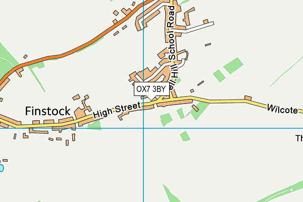 OX7 3BY map - OS VectorMap District (Ordnance Survey)