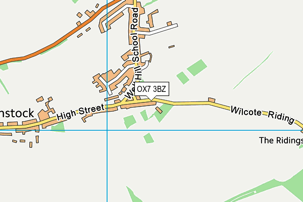 OX7 3BZ map - OS VectorMap District (Ordnance Survey)