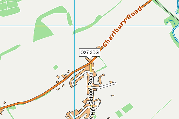 OX7 3DG map - OS VectorMap District (Ordnance Survey)