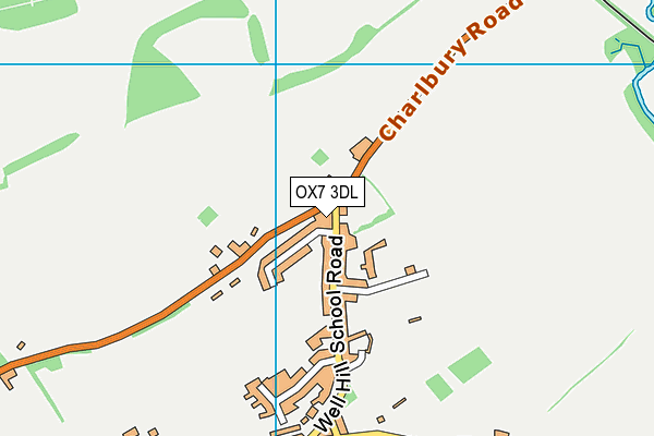 OX7 3DL map - OS VectorMap District (Ordnance Survey)