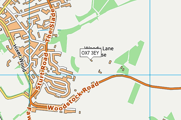 OX7 3EY map - OS VectorMap District (Ordnance Survey)