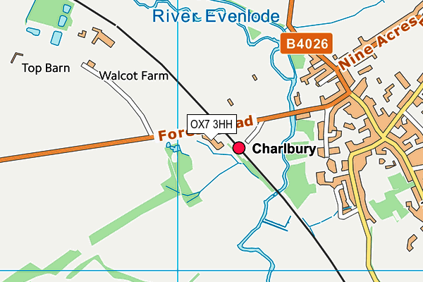 OX7 3HH map - OS VectorMap District (Ordnance Survey)