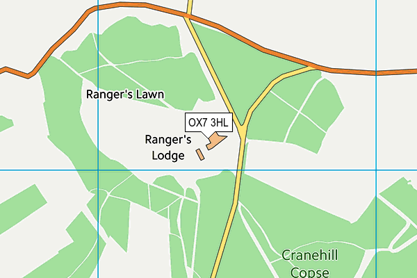 OX7 3HL map - OS VectorMap District (Ordnance Survey)