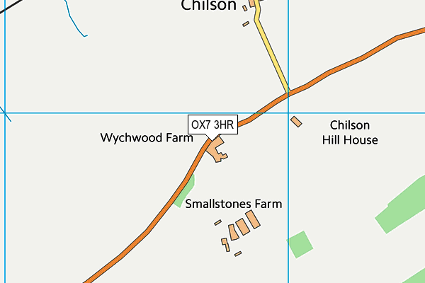 OX7 3HR map - OS VectorMap District (Ordnance Survey)