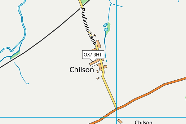 OX7 3HT map - OS VectorMap District (Ordnance Survey)