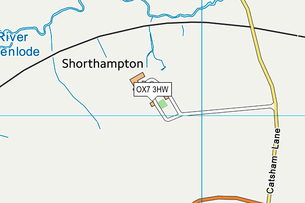 OX7 3HW map - OS VectorMap District (Ordnance Survey)