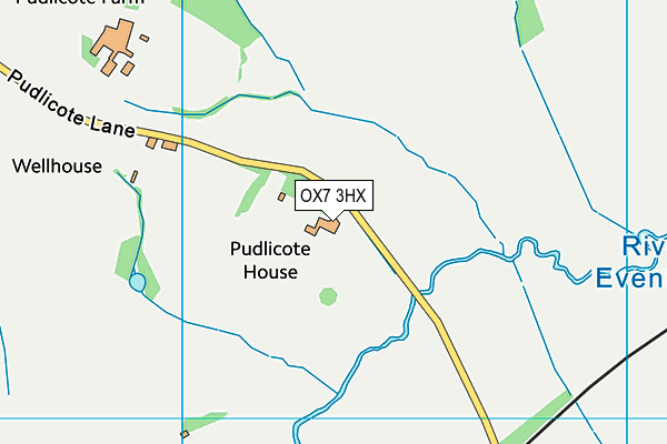 OX7 3HX map - OS VectorMap District (Ordnance Survey)