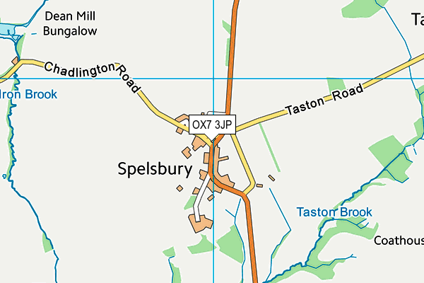 OX7 3JP map - OS VectorMap District (Ordnance Survey)