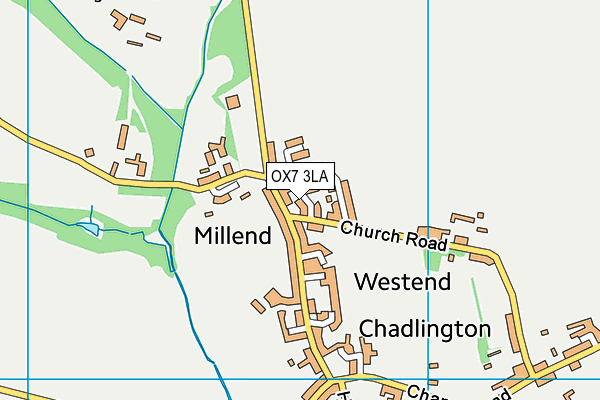 OX7 3LA map - OS VectorMap District (Ordnance Survey)