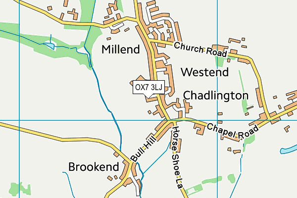 OX7 3LJ map - OS VectorMap District (Ordnance Survey)