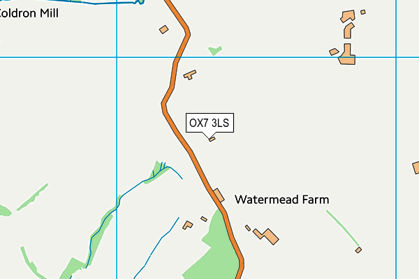 OX7 3LS map - OS VectorMap District (Ordnance Survey)