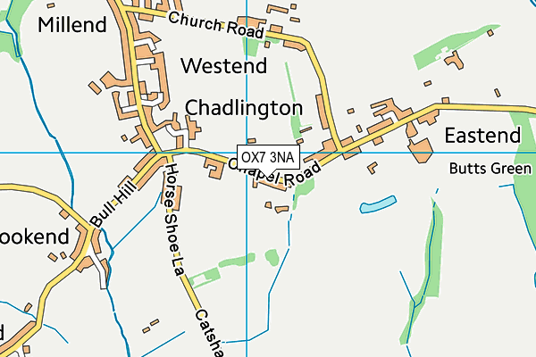 OX7 3NA map - OS VectorMap District (Ordnance Survey)