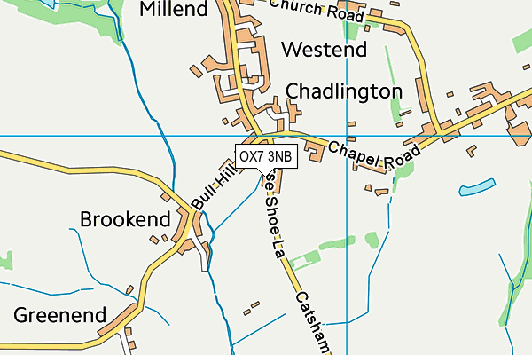 OX7 3NB map - OS VectorMap District (Ordnance Survey)