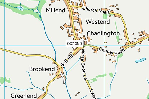 OX7 3ND map - OS VectorMap District (Ordnance Survey)