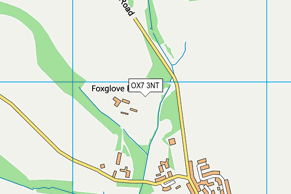 OX7 3NT map - OS VectorMap District (Ordnance Survey)