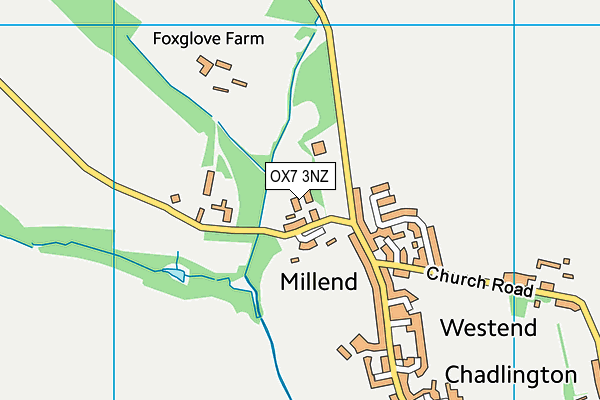 OX7 3NZ map - OS VectorMap District (Ordnance Survey)