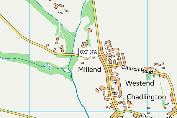 OX7 3PA map - OS VectorMap District (Ordnance Survey)