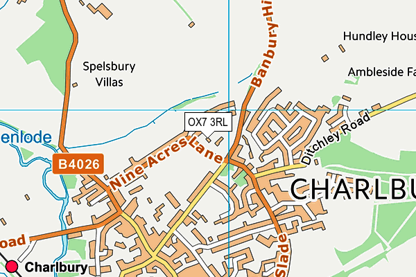 OX7 3RL map - OS VectorMap District (Ordnance Survey)