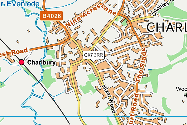 Map of CHARLBURY BREWING COMPANY LIMITED at district scale