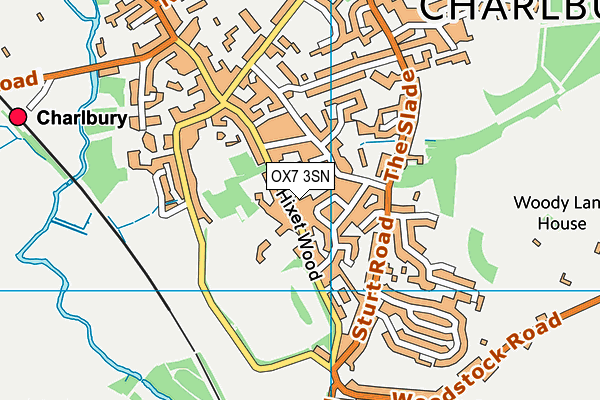 OX7 3SN map - OS VectorMap District (Ordnance Survey)