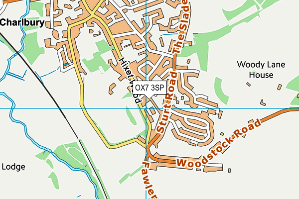 OX7 3SP map - OS VectorMap District (Ordnance Survey)