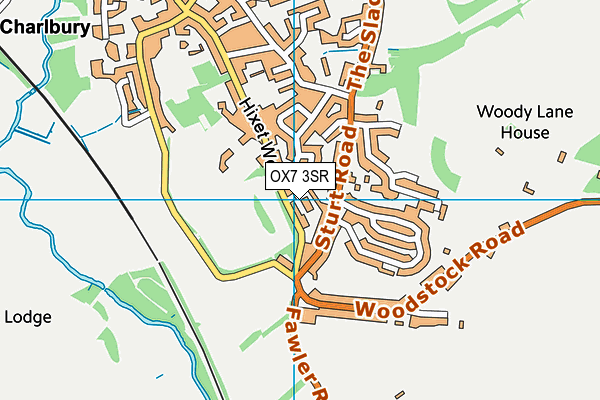 OX7 3SR map - OS VectorMap District (Ordnance Survey)